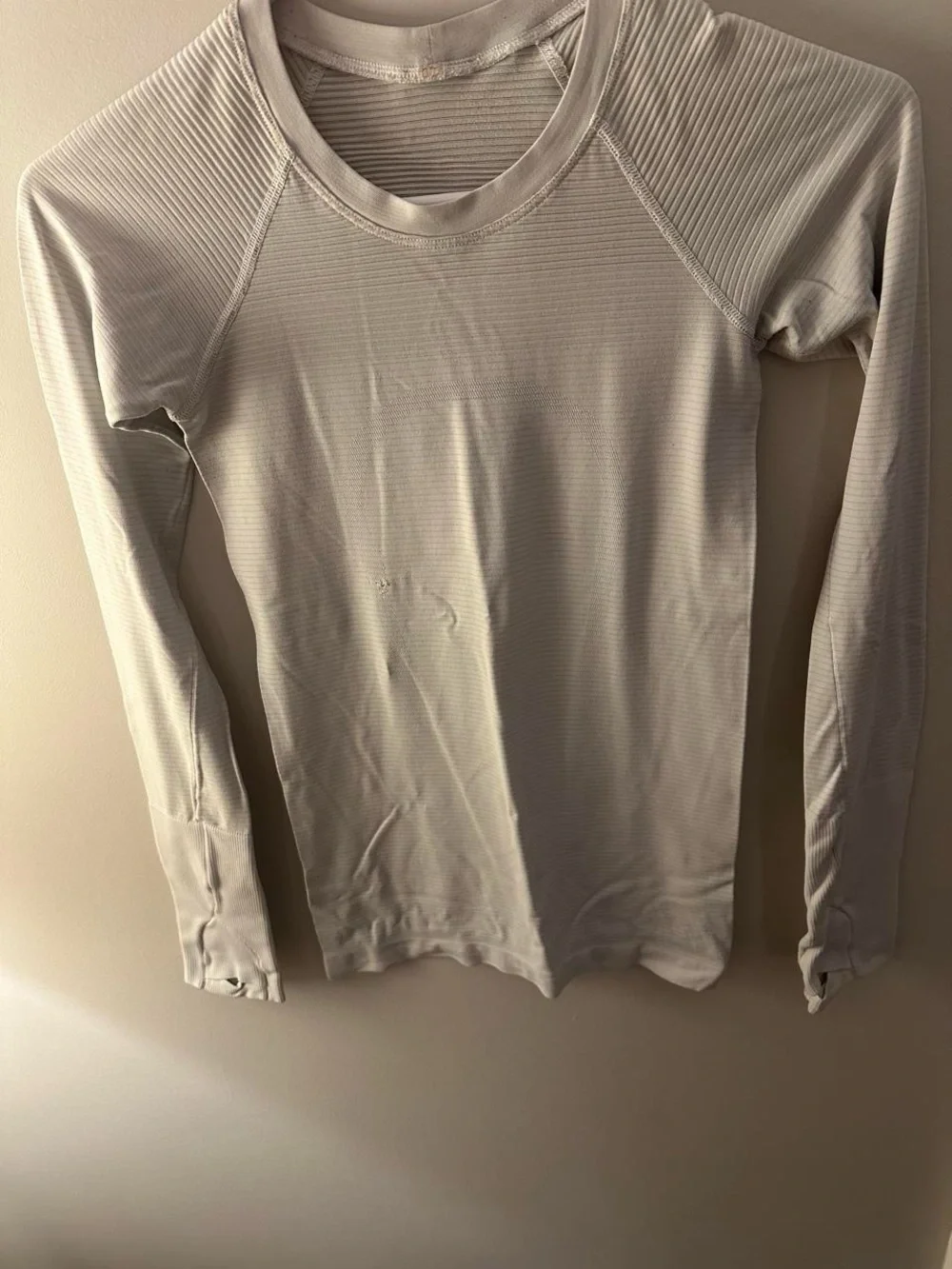 lululemon athletica Long Sleeve Crew Top - Light Beige